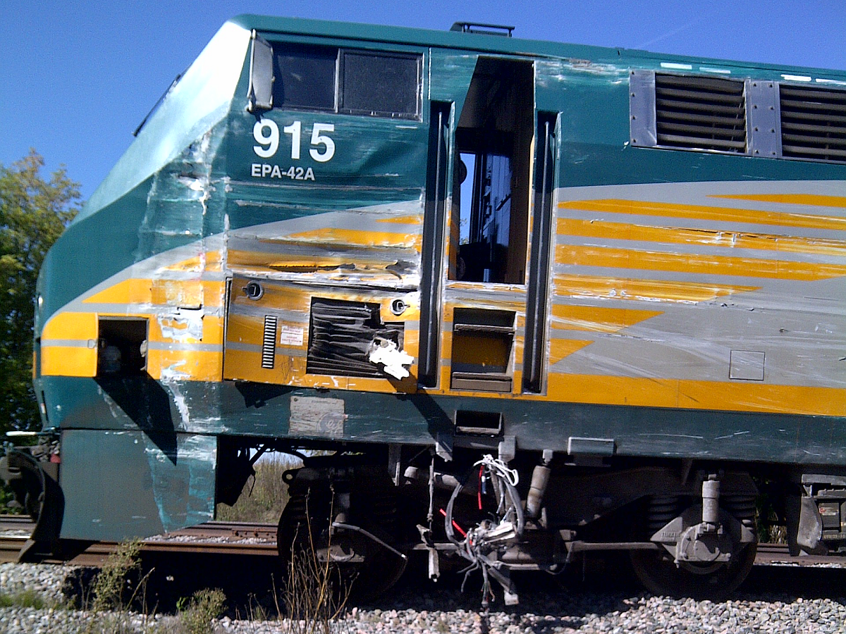 Side view of the occurrence locomotive