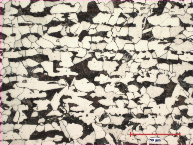 (a) Coupon 15H – Optical micrograph, original magnification 200X