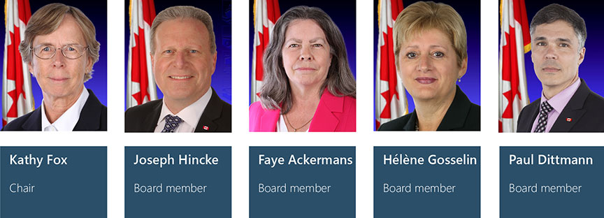 Image of TSB board members in 2017-18