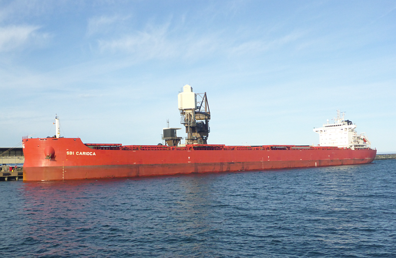 The bulk carrier <em>SBI Carioca</em>