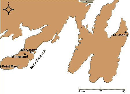 Figure of Burin Peninsula area