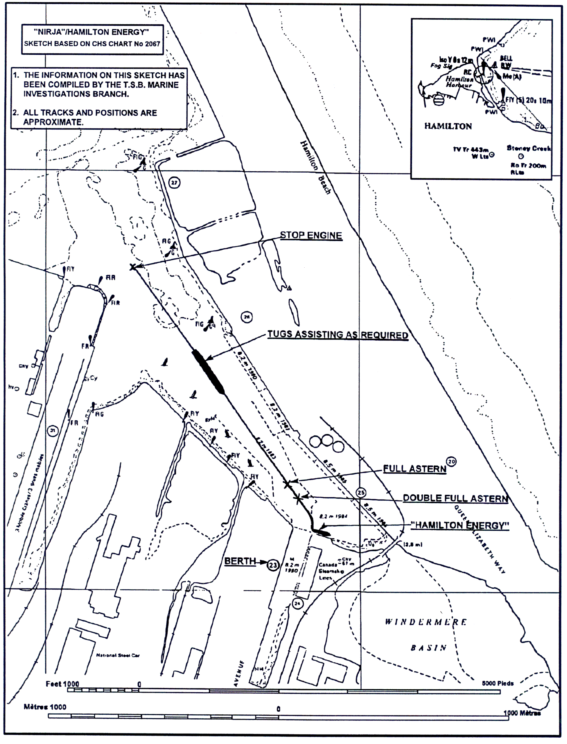 Sketch of the Area of the Occurrence