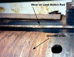 Photo 3 - Limit switch rod.