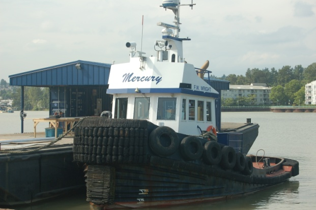 The F. W. Wright tugboat at a dock