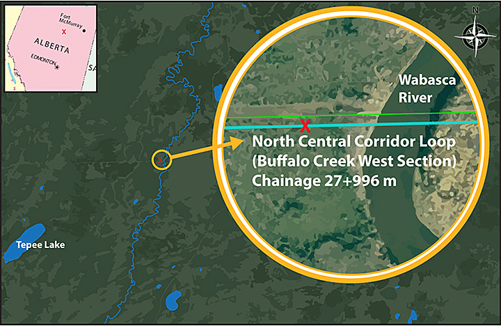 Map of occurrence location with TSB annotations