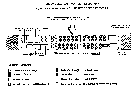 LRC club car based on VIA's LRC Car Diagram