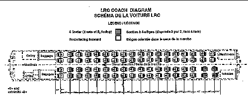 LRC coach based on VIA's LRC Coach Diagram