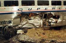 Damage to coach 34036