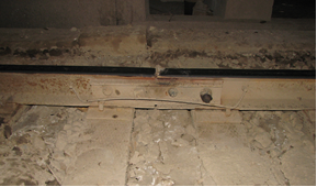 Photo showing the condition of the ballast