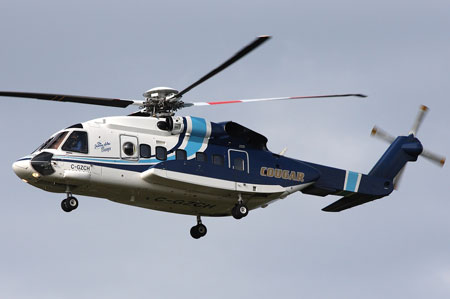 Photo du C-GZCH (hélicoptère accidenté). Source : Mark Stares 2008; reproduction autorisée.