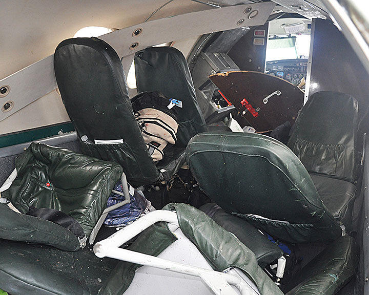 Photo of the aircraft cabin