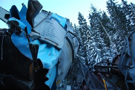 Photo of Derailed cars