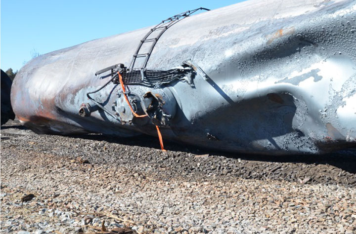 Image of Tank car NATX 310412, shell, as decribed in text