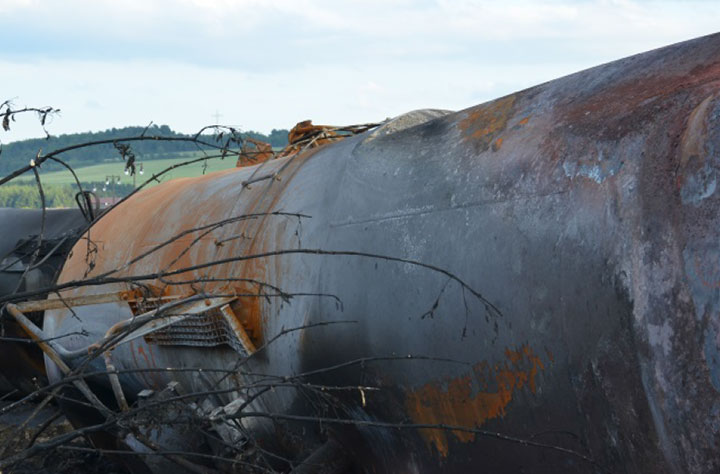 Image of Tank car NATX 310508, Shell 2, as decribed in text