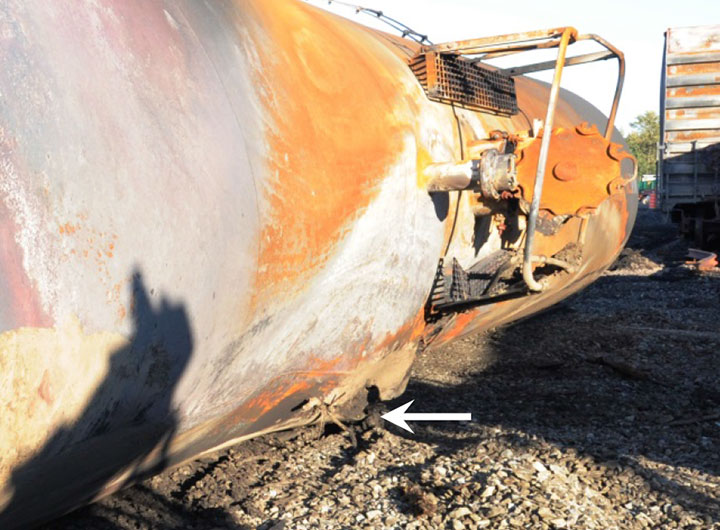 Image of Tank car NATX 310515, shell, as decribed in text