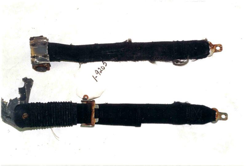 Captain's negative g strap and seat belt