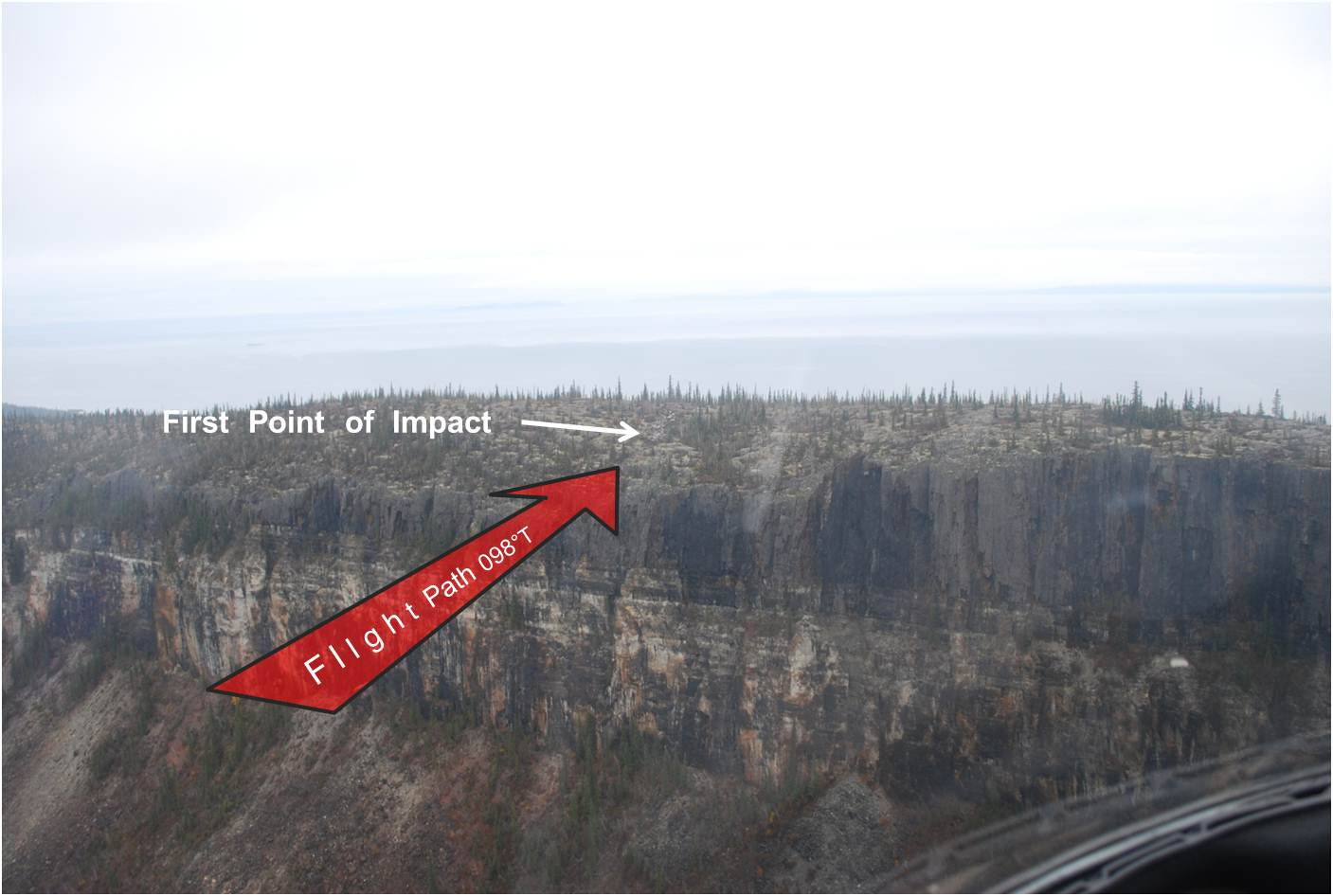Photo of Impact point on Pehtei Peninsula