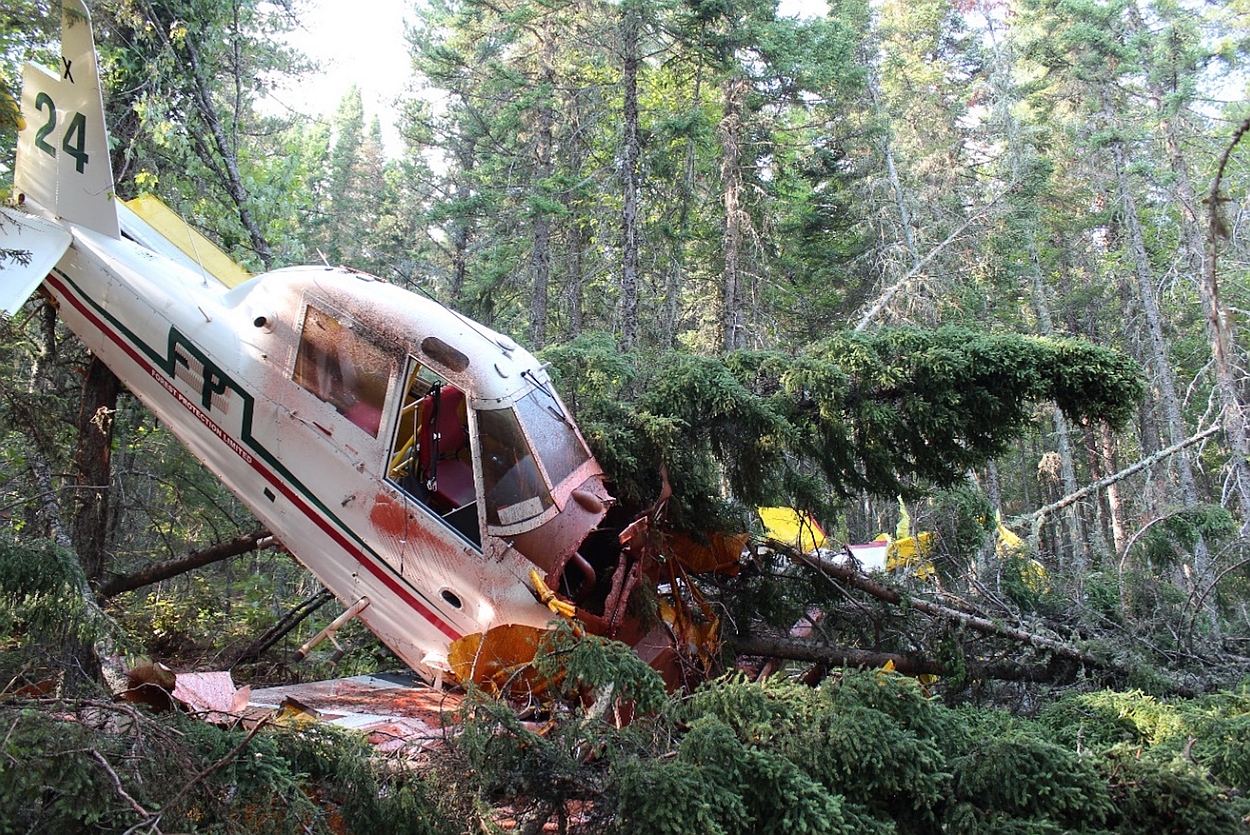 Wreckage of the occurrence aircraft (Source: TSB)