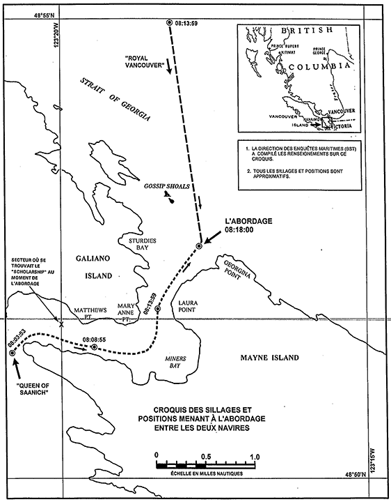 Chartlet of Active Pass, British Columbia