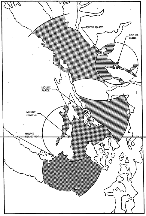Image of Vancouver VTS Radar Sites and Coverage