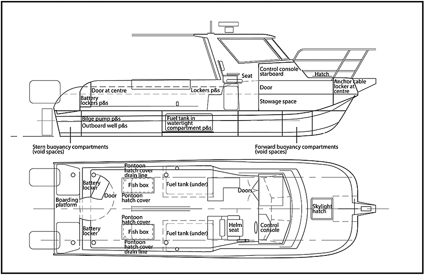 General arrangement of vessel