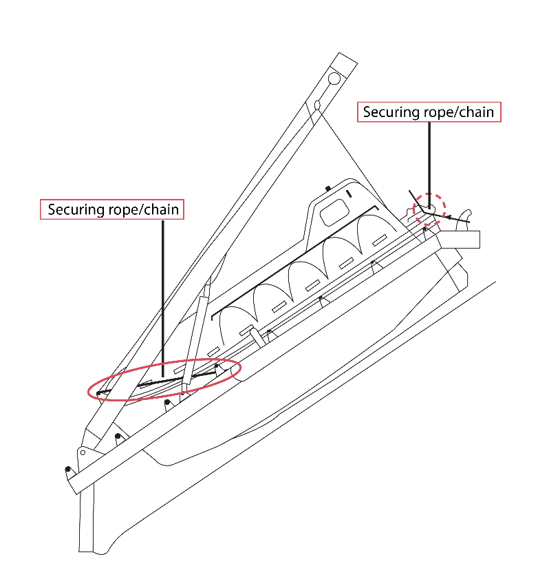 Additional restraining devices (Source: Shigi Shipbuilding Co., Ltd., with TSB annotations)