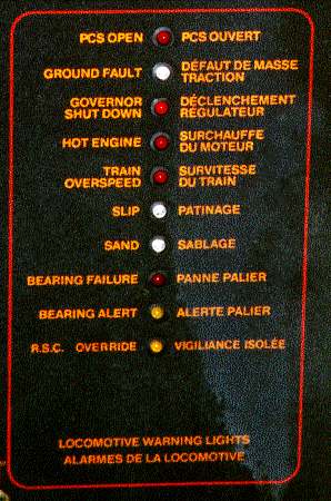 Overhead Console Warning Light Panel 