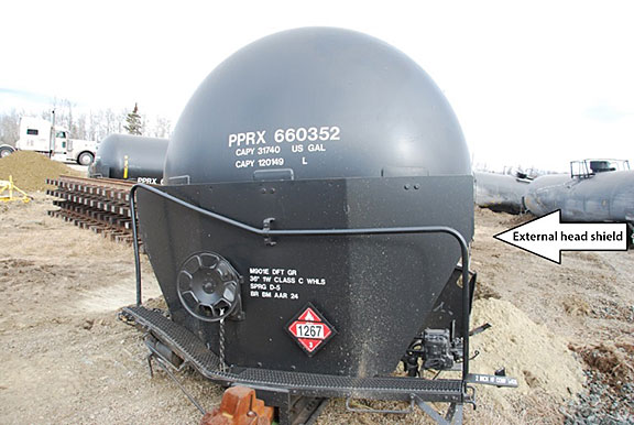 Image of the external half head shield protection