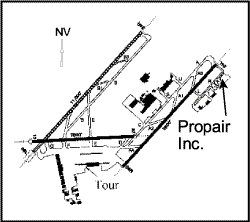 Plan de l'aéroport de Dorval