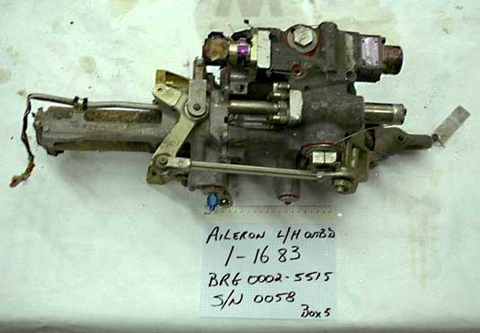 Left outboard aileron actuator