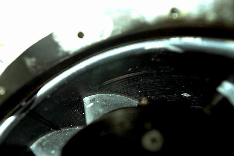 Avionics compartment cooling fan - impeller blades 9-10