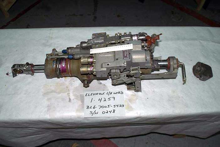Left outboard elevator actuator