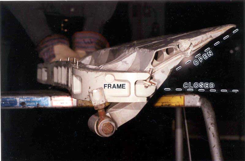 Forward door - edge-on view