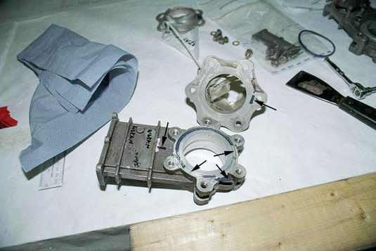 'O' ring forced outward