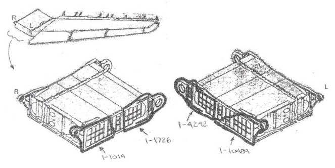 Horizontal stabilizer section