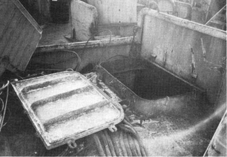 Lazaret scuttle cover. 