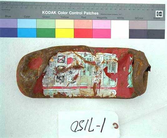 Extincteur au halon récupéré - pièce produite 1-7150