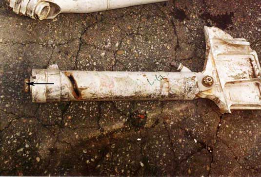 Atterrisseur central - vérin rentré