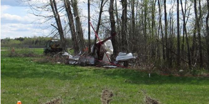 Figure 1. Occurrence wreckage (Source: TSB)