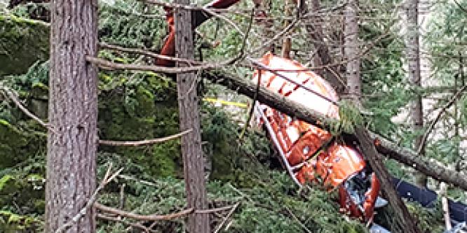 <h2>Severe turbulence led to helicopter collision with terrain on Bowen Island, British Columbia </h2>