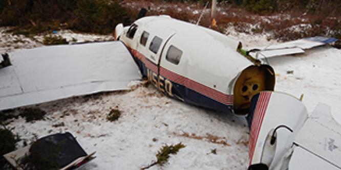 <h2>Investigation report: Collision with terrain at Goose Bay Airport, Newfoundland and Labrador</h2>