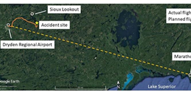 <h2>Investigation Report:  Fatal collision with terrain near Sioux Lookout, Ontario</h2>