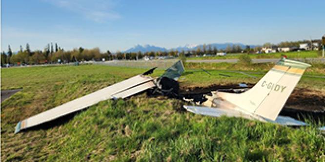 <h2>Investigation report: Collision with vehicle and terrain in Langley, British Columbia</h2>