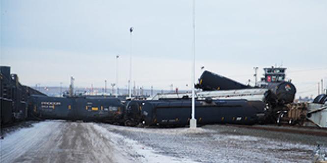 <h2>Failure of a rail car coupler led to 2019 rail yard collision and derailment in Calgary, Alberta</h2>
